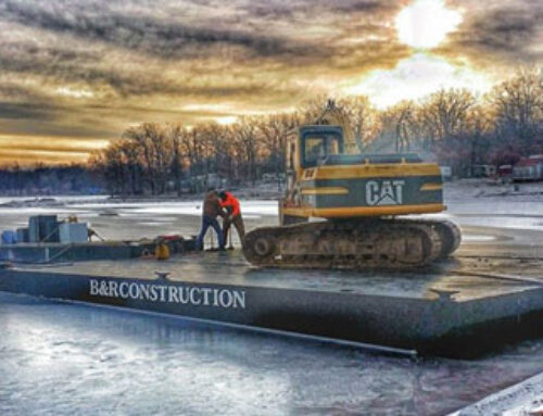 Icy Work on Lake Taylorville